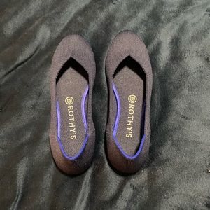 Rothys The Flat, navy blue, good condition